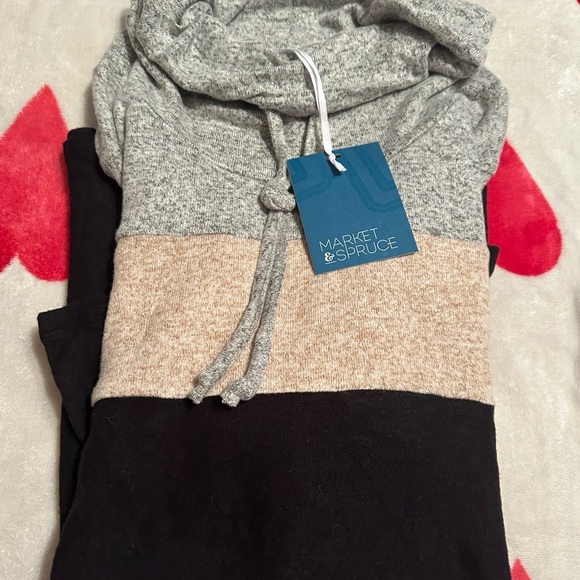 NWT Market & Spruce Cameron Cowl Neck Brushed Sweatshirt - Picture 11 of 11